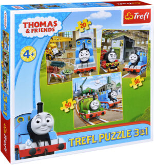 Пъзел Trefl 3 в 1 - Томас и приятели