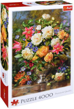 Пъзел Trefl от 4000 части - Цветя за Кралица Елизабет, Алберт Уилямс