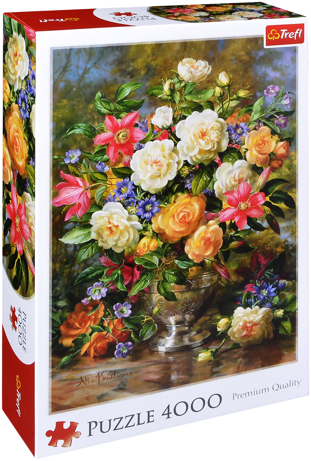 Пъзел Trefl от 4000 части - Цветя за Кралица Елизабет, Алберт Уилямс