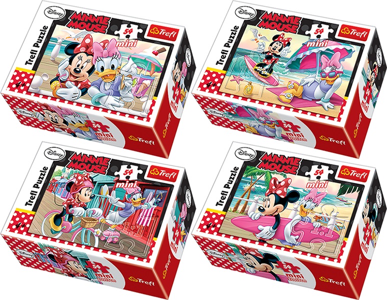 Мини пъзел Trefl от 54 части - Мини Маус, асортимент