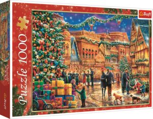 Пъзел Trefl от 1000 части - Коледен площад, Чък Пинсън