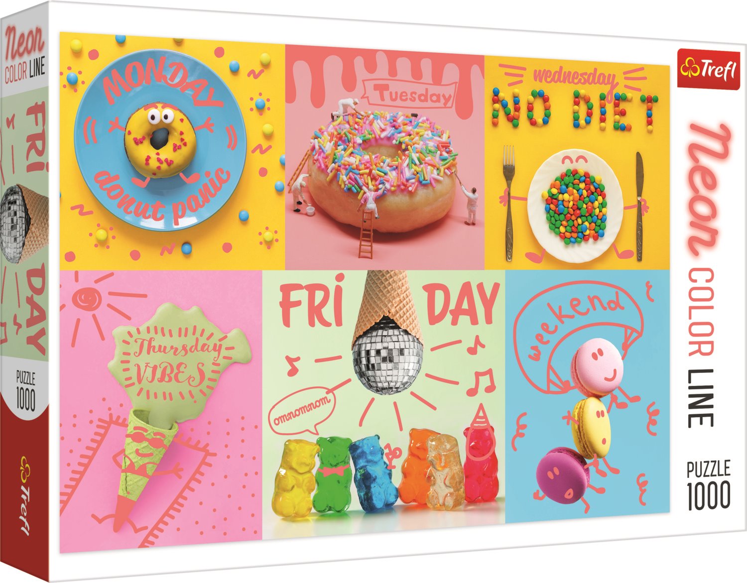 Пъзел Trefl от 1000 части - Сладка седмица