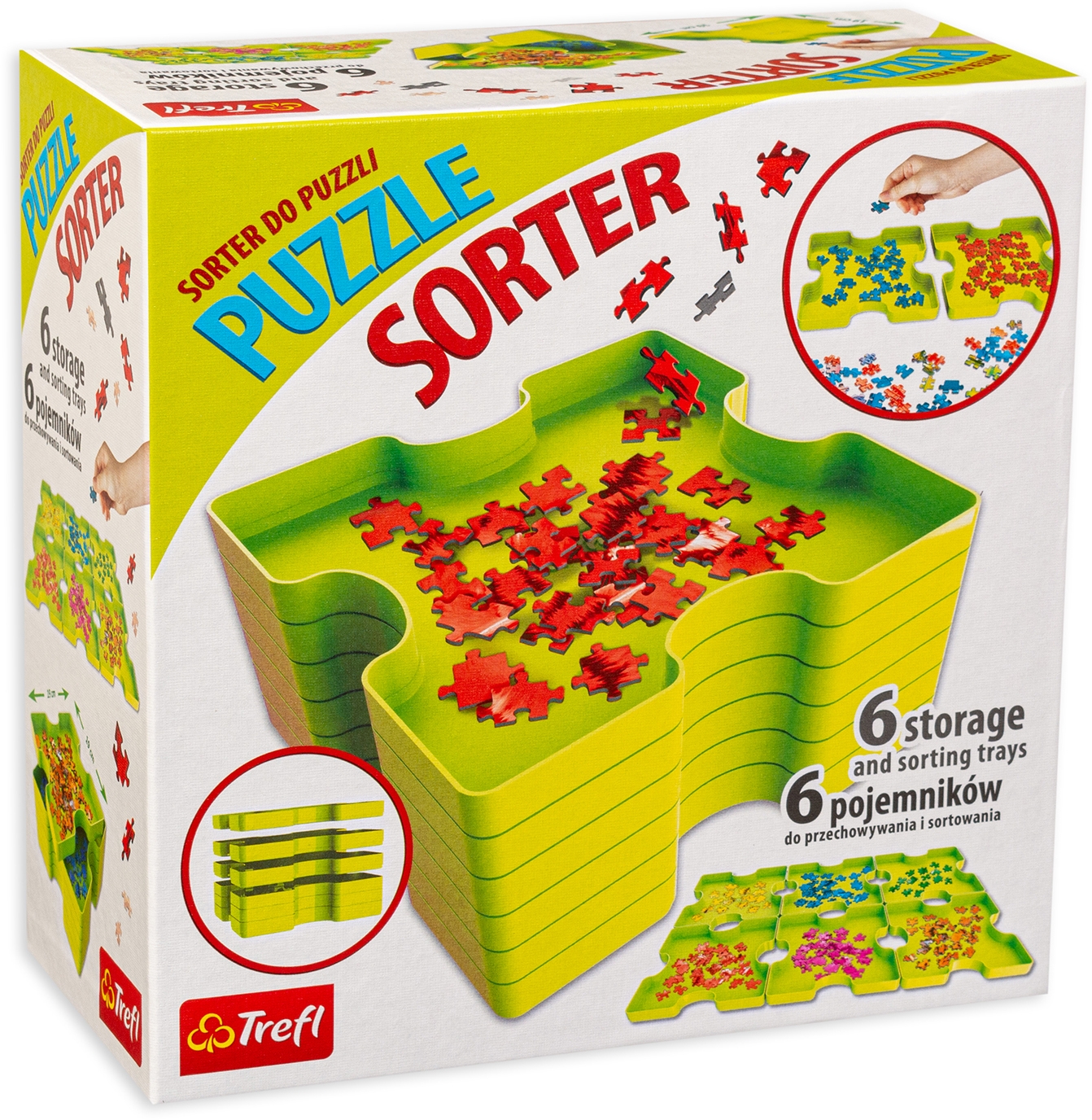Комплект сортери на пъзелни части Trefl - 6 броя