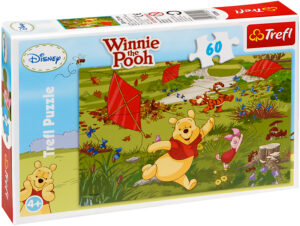 Пъзел Trefl от 60 части - Mечо Пух: Хвърчила