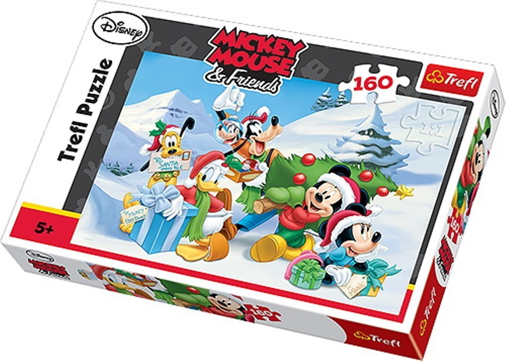 Пъзел Trefl от 160 части - Коледата на Мики Маус