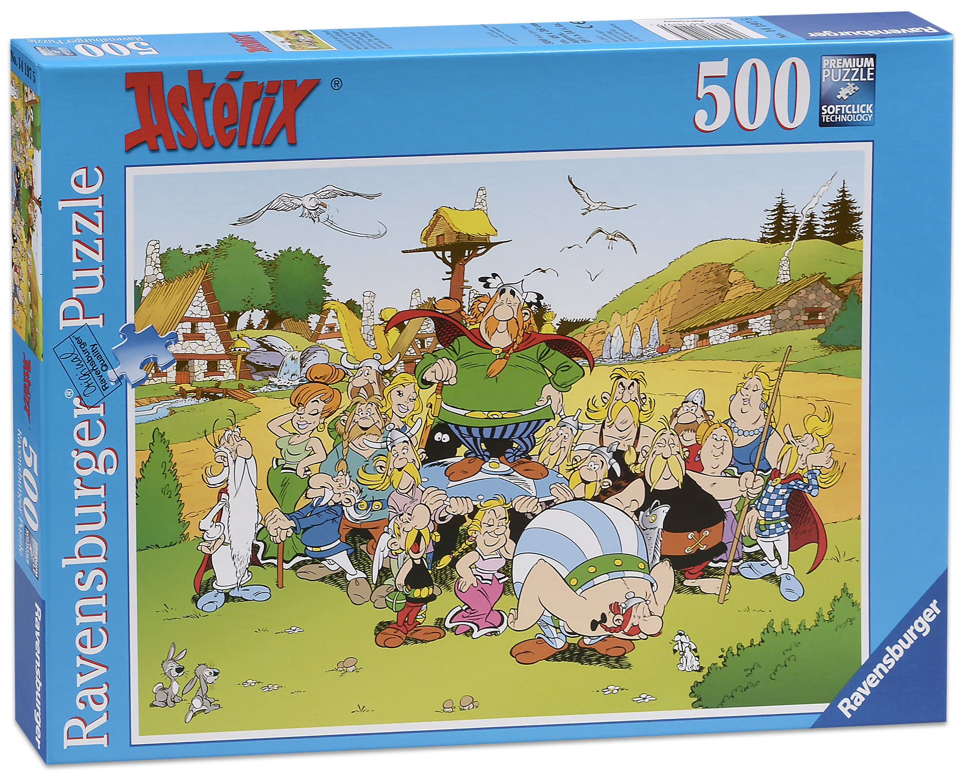 Пъзел Ravensburger от 500 части - Селото на Астерикс