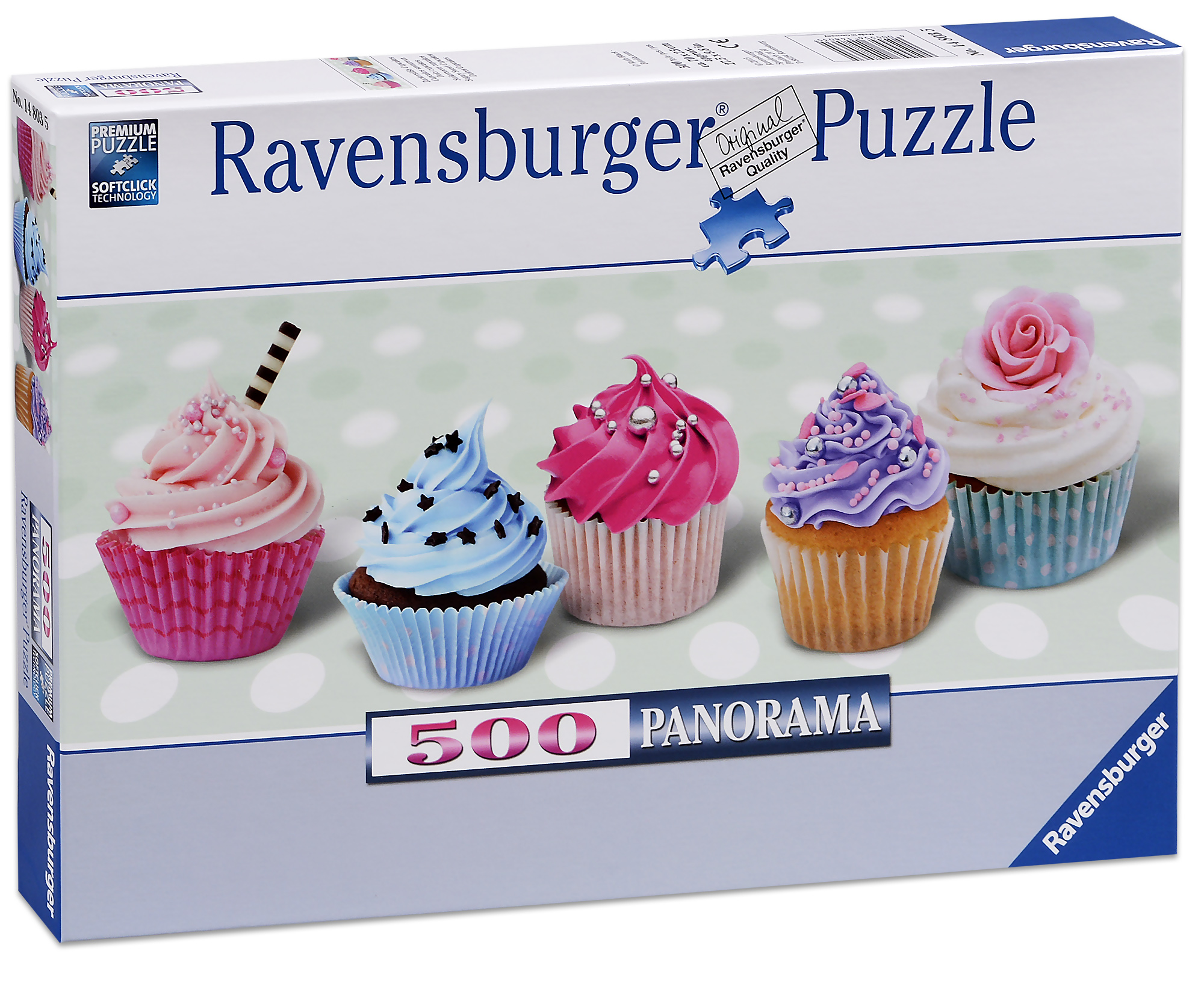 Панорамен пъзел Ravensburger от 500 части - Кексчета