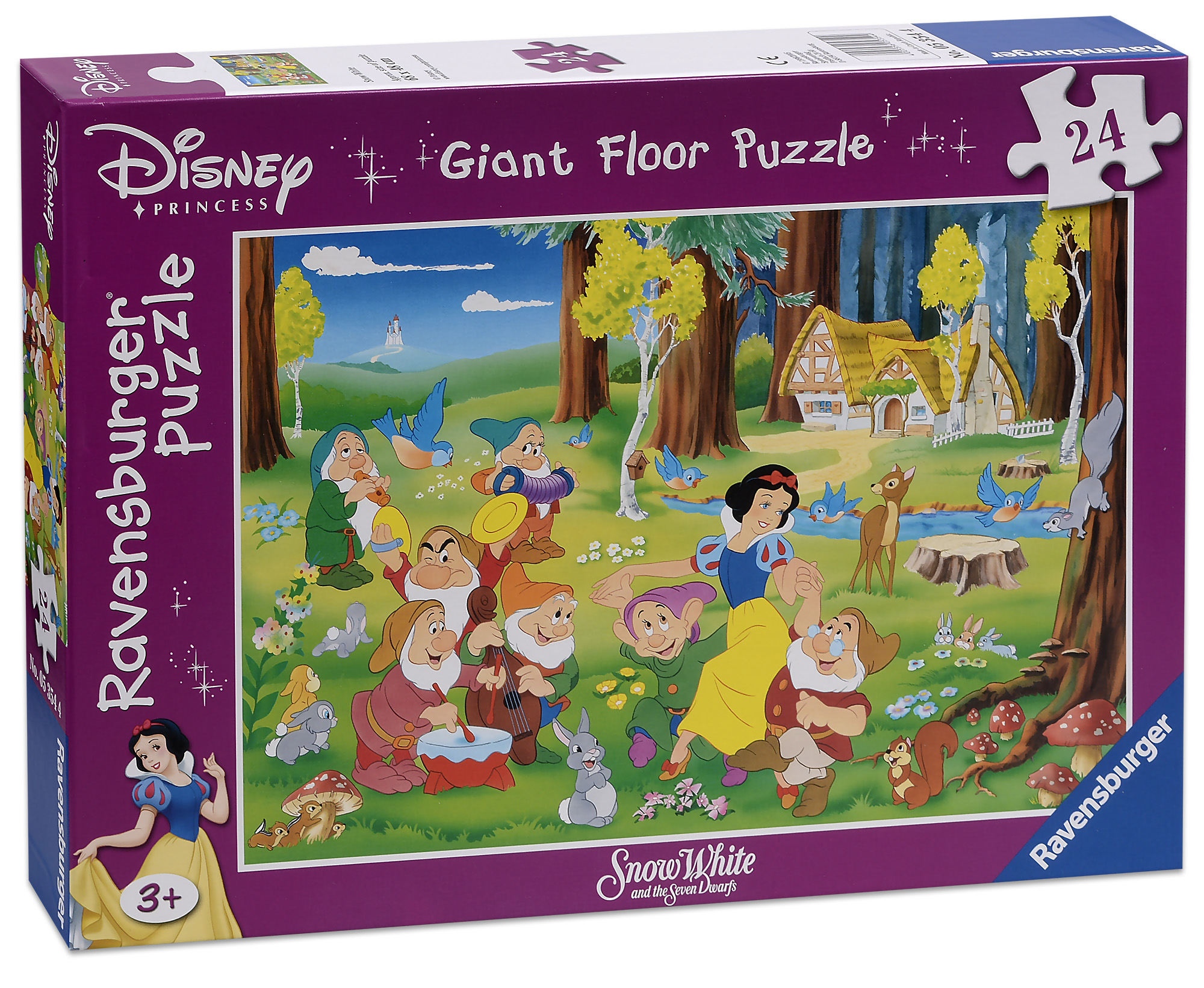 Пъзел за под Ravensburger от 24 части - Снежанка и седемте джуджета