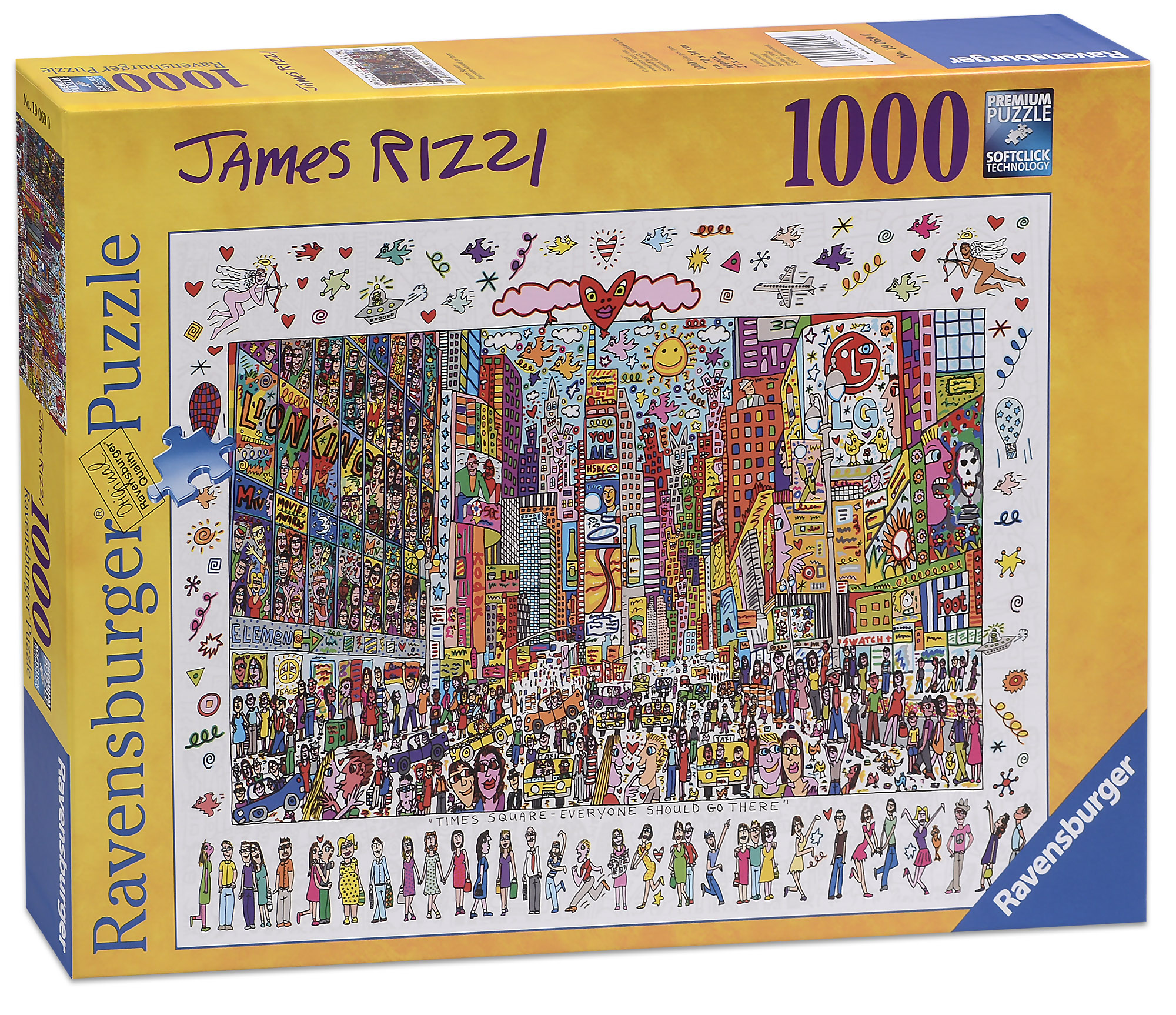 Пъзел Ravensburger от 1000 части - Тайм Скуеър – James Rizzi