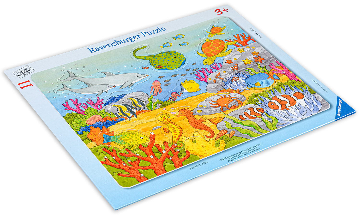 Пъзел Ravensburger от 11 части - Щастливи морски обитатели