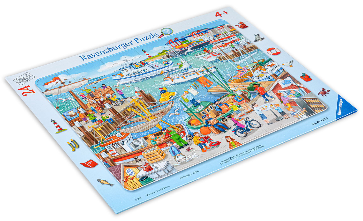 Пъзел Ravensburger от 24 части - Един ден на пристанището