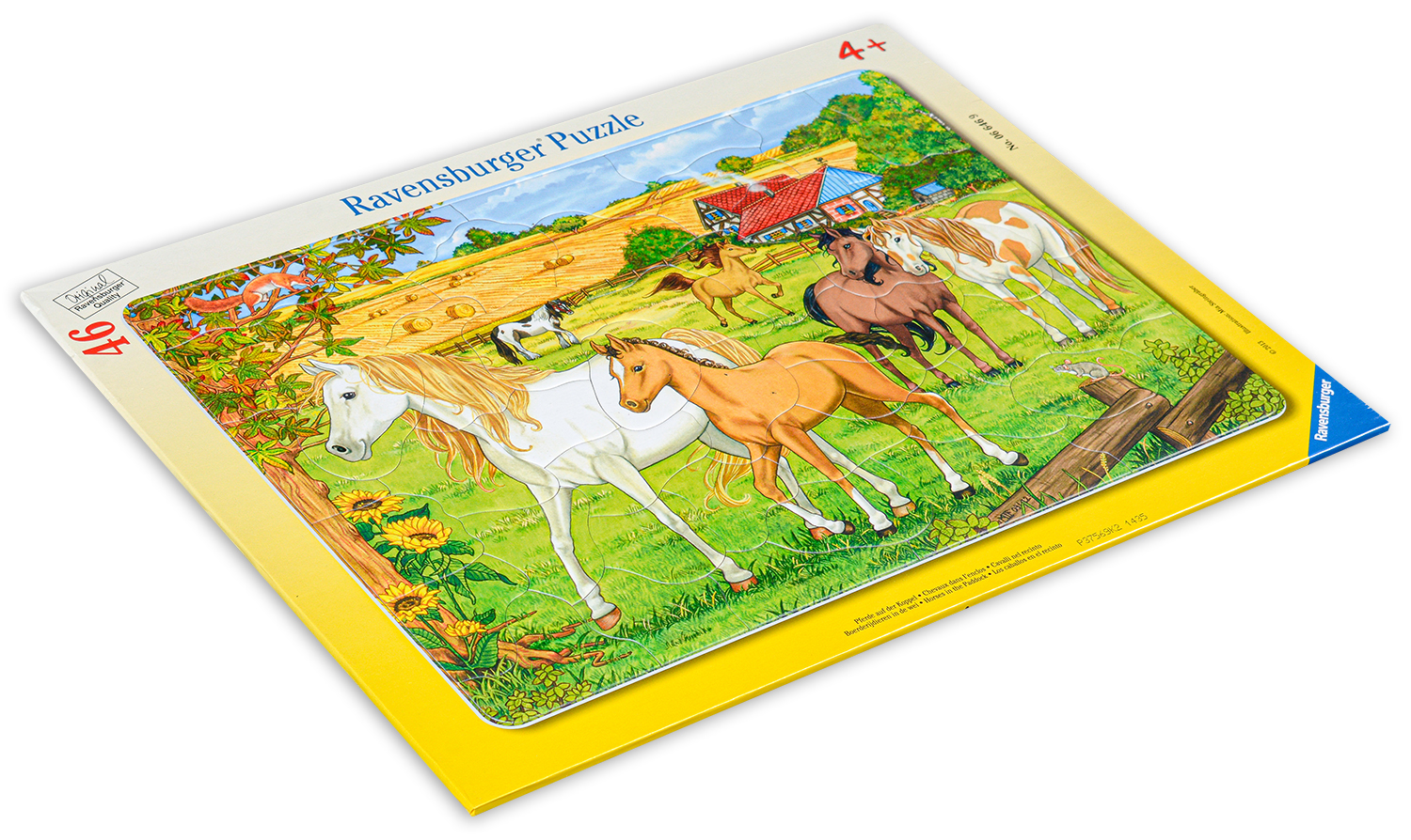 Пъзел Ravensburger от 46 части - Коне на ливадата, Миа Щайнгрябер