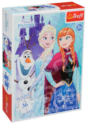 Пъзел Trefl от 36 макси части - Замръзналото кралство