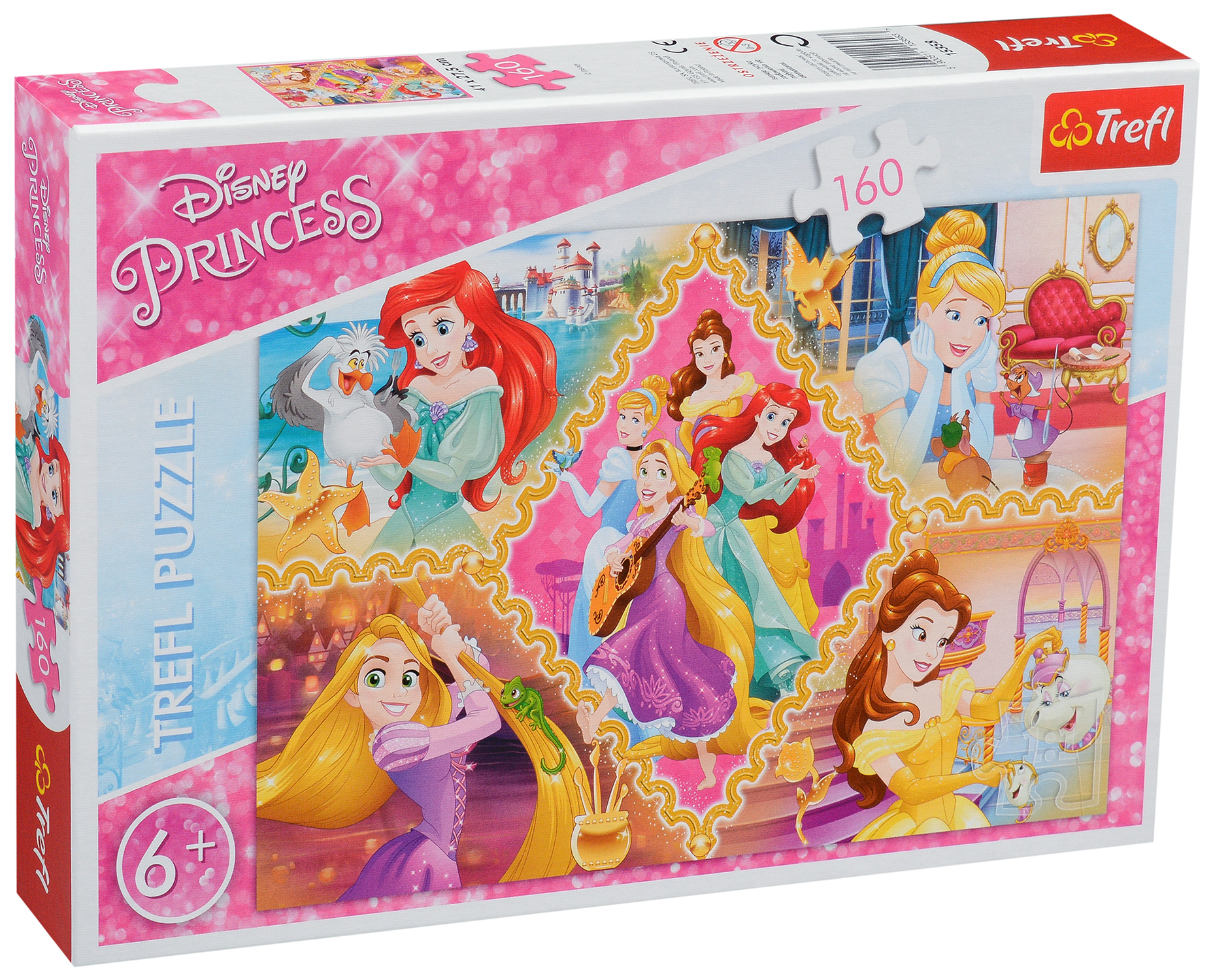 Пъзел Trefl от 160 части - Приключенията на принцесите