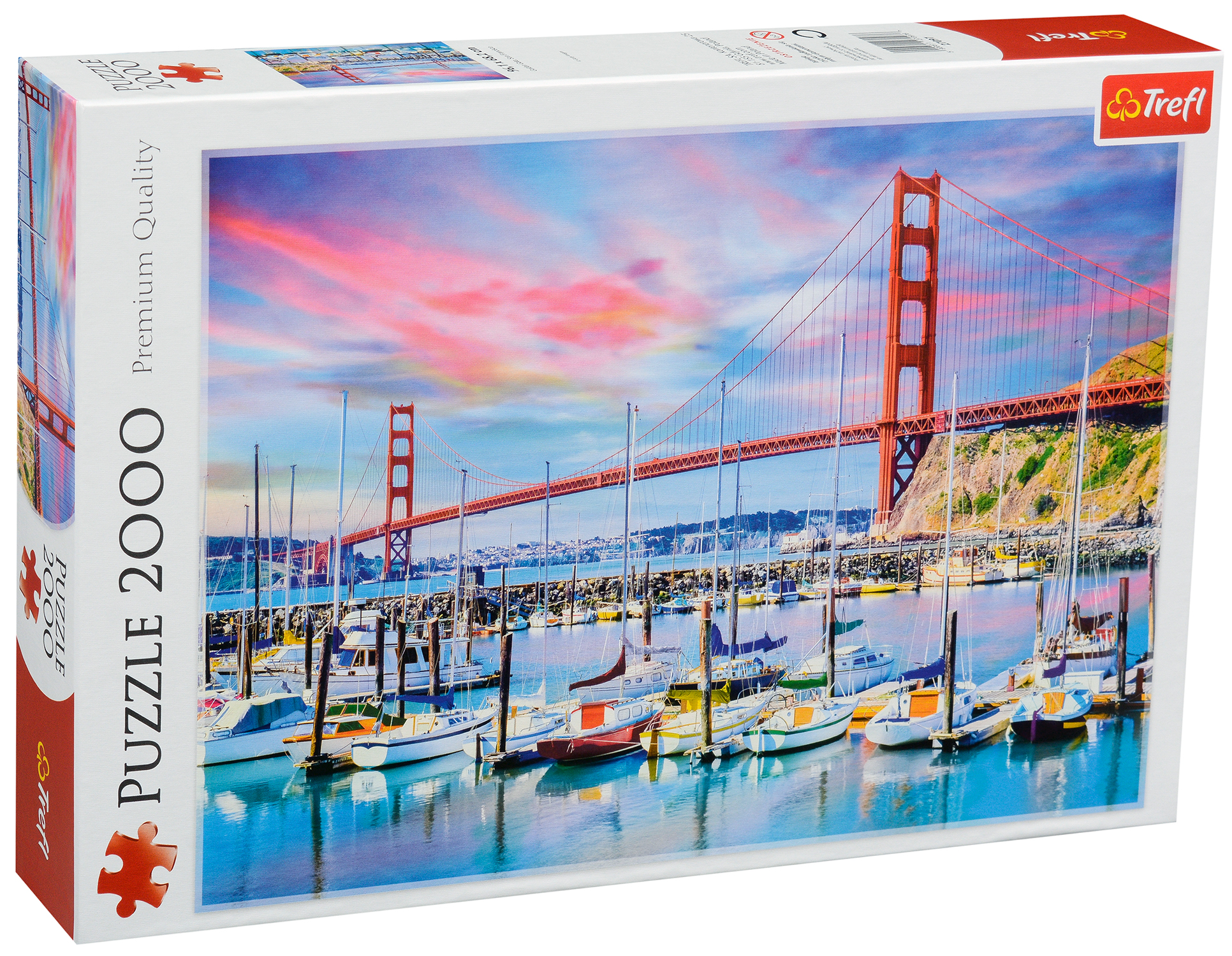 Пъзел Trefl от 2000 части - Голдън Гейт, Сан Франциско