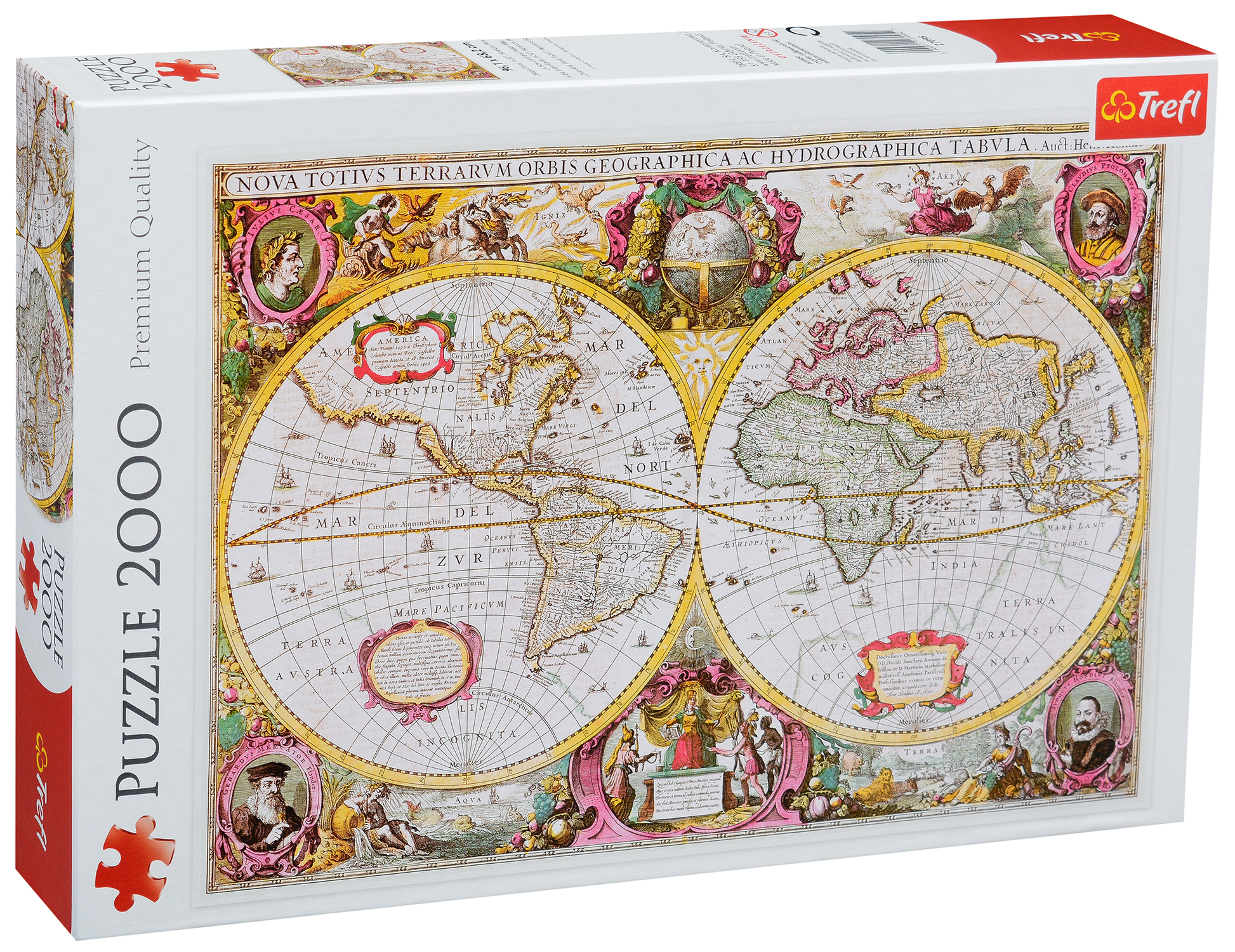 Пъзел Trefl от 2000 части - Карта на Земята