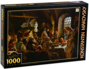 Пъзел D-Toys от 1000 части - Боярско сватбено празненство, Константин Маковски