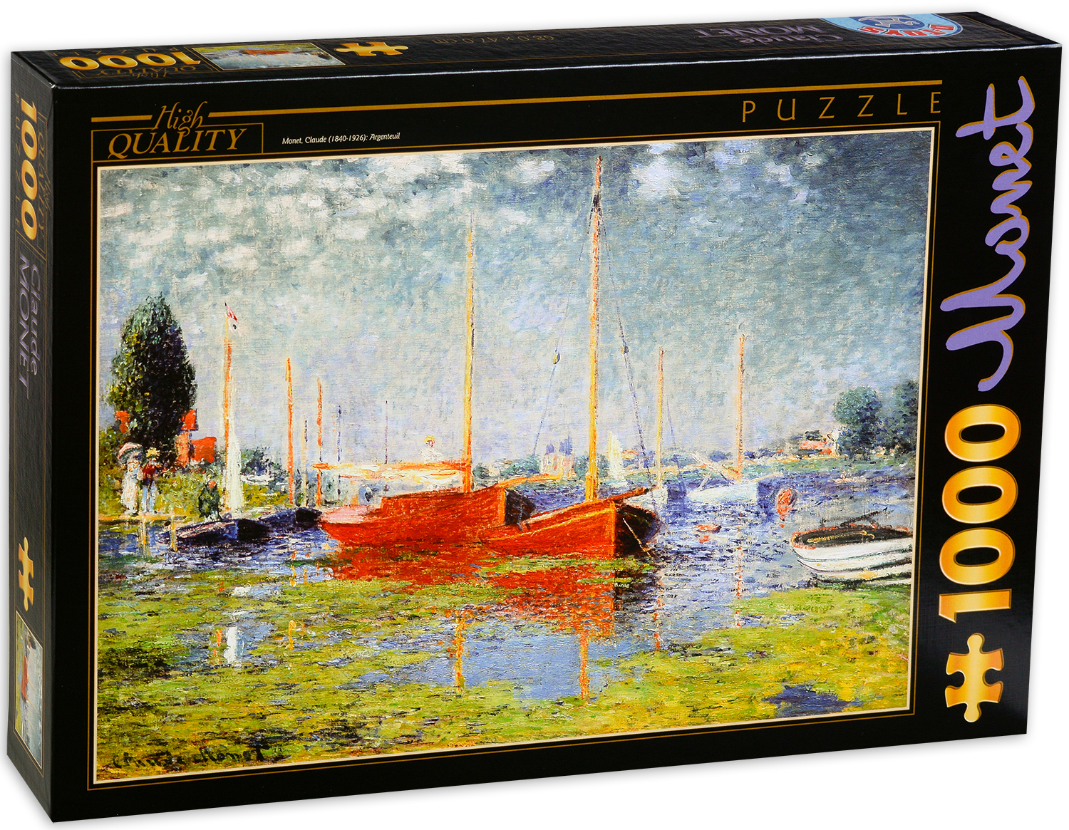 Пъзел D-Toys от 1000 части - Аржантьой, Клод Моне
