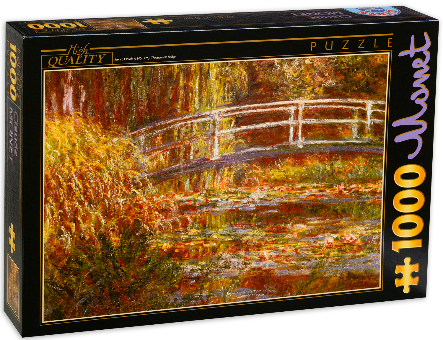 Пъзел D-Toys от 1000 части - Японският мост, Клод Моне