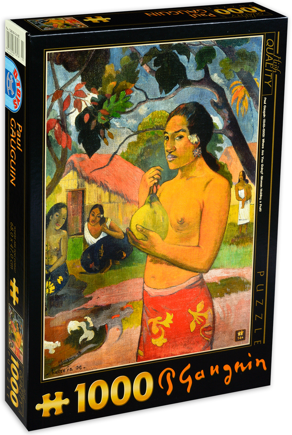 Пъзел D-Toys от 1000 части - Къде отиваш? (Жена с плодове), Пол Гоген