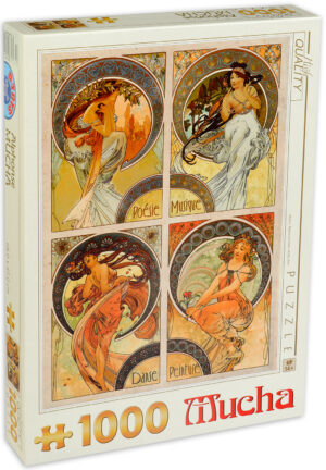 Пъзел D-Toys от 1000 части - Изкуство, Алфонс Муха