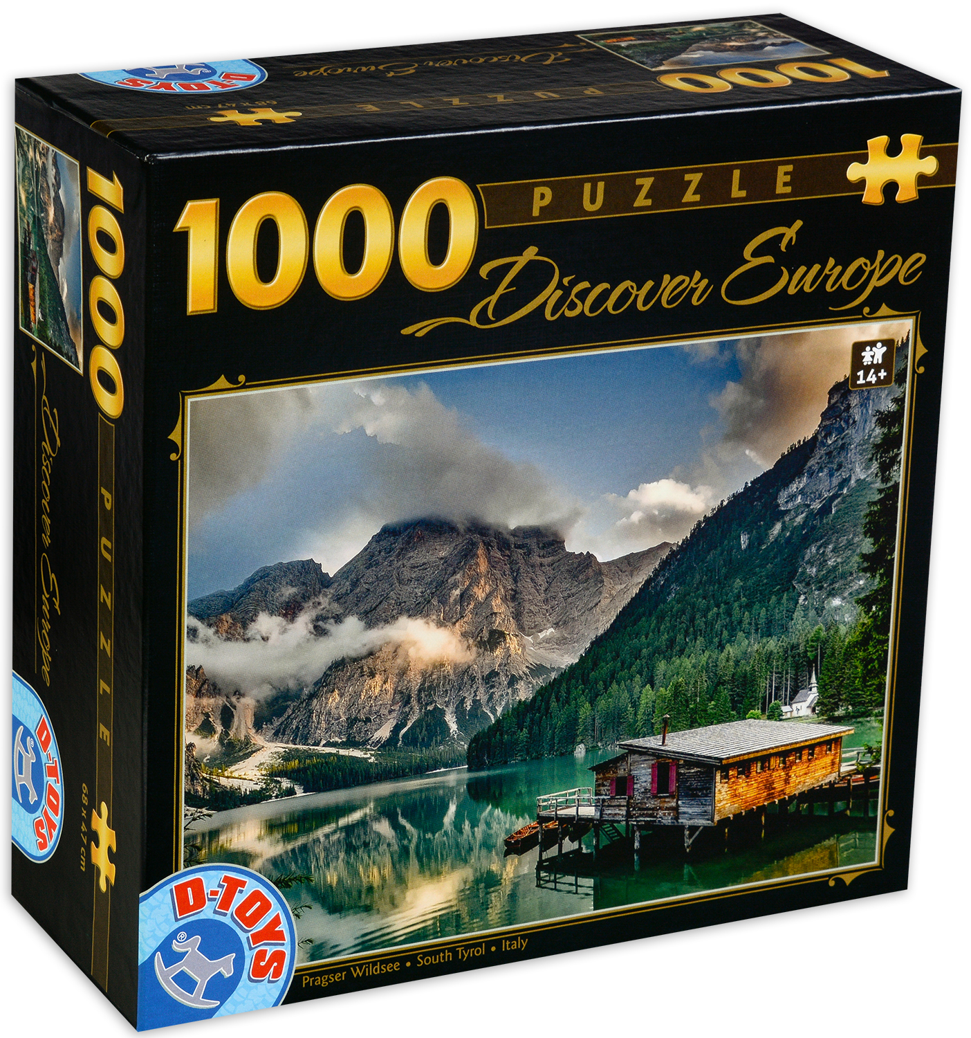 Пъзел D-Toys от 1000 части - Езерото Брайес, Италия
