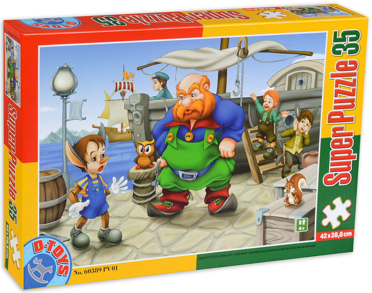 Пъзел D-Toys от 35 части - Пинокио