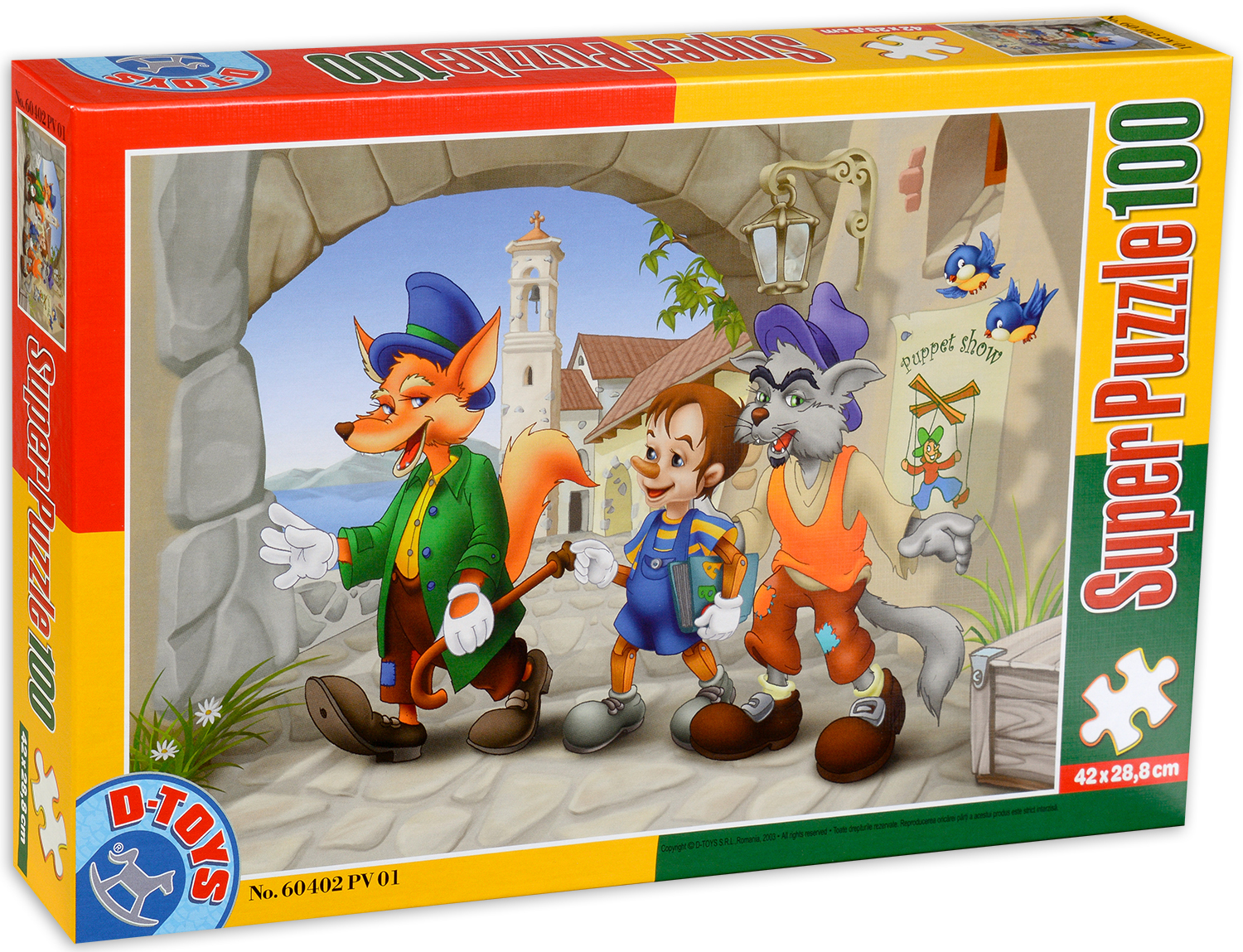 Пъзел D-Toys от 100 части - Пинокио