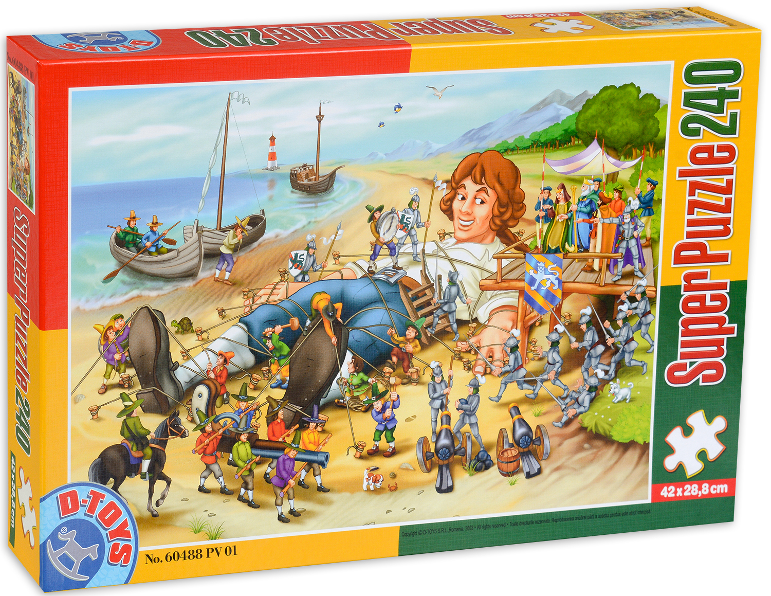 Пъзел D-Toys от 240 части - Пътешествията на Гъливер