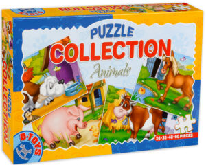 Колекция пъзели D-Toys 4 в 1 - Животни