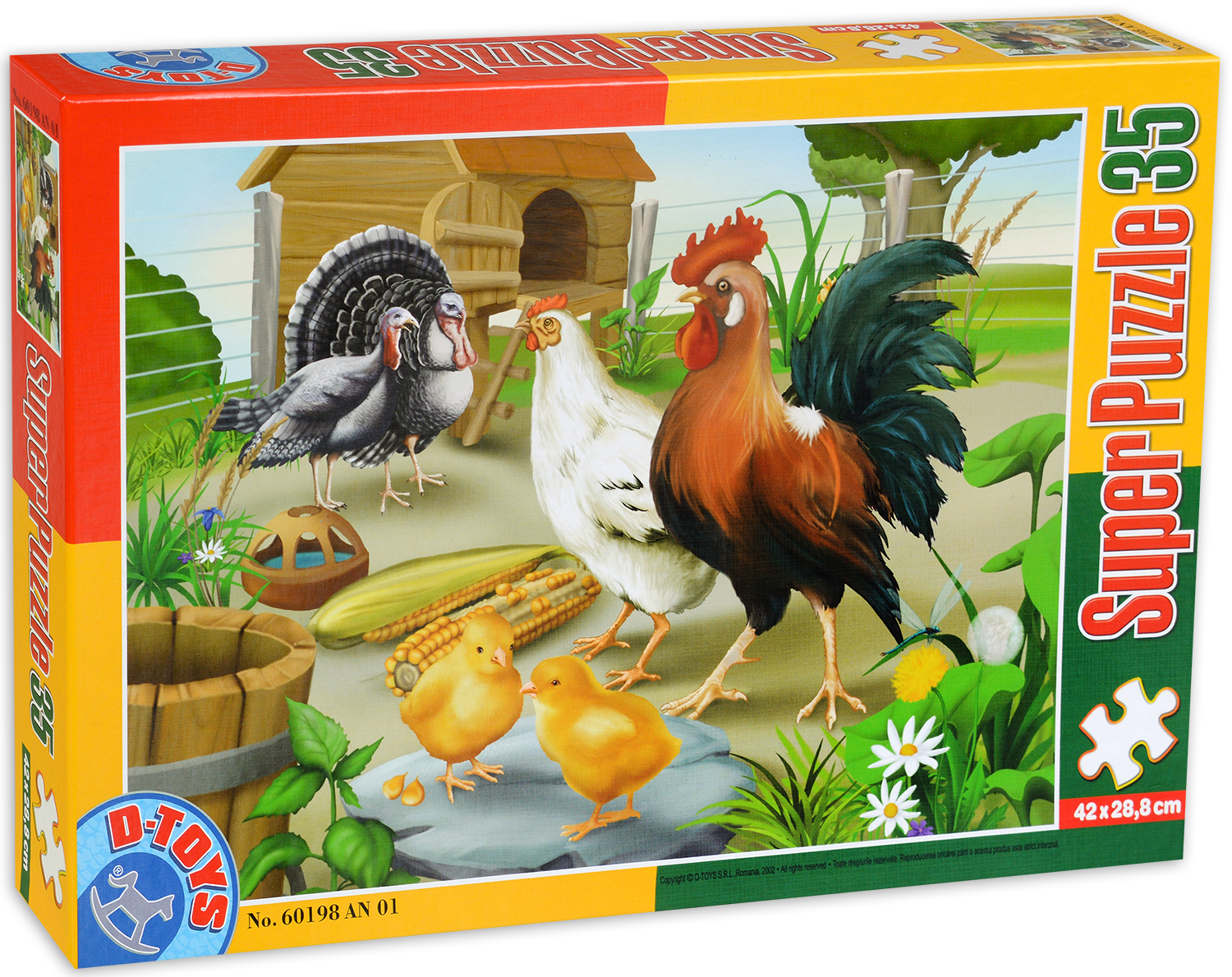 Пъзел D-Toys от 35 части - Семейство пилета