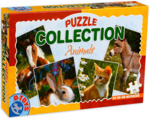Колекция пъзели D-Toys 4 в 1 - Снимки на животни сред природата