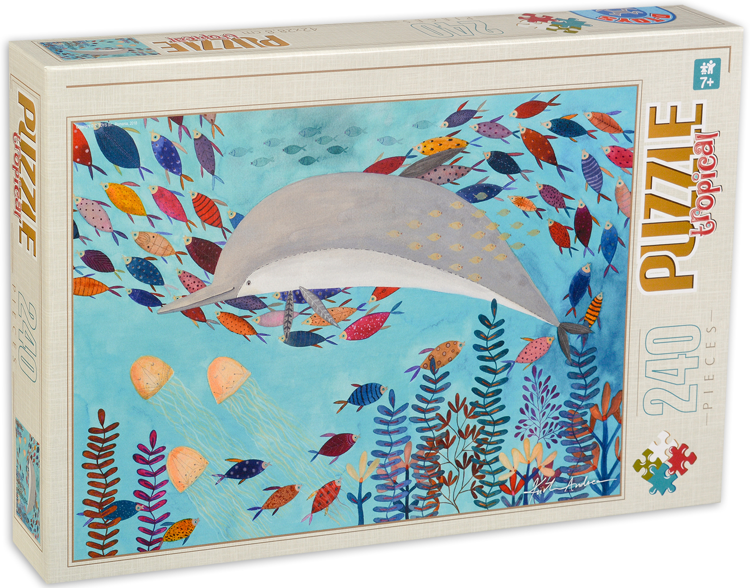 Пъзел D-Toys от 240 части - Подводен свят