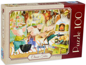 Пъзел D-Toys от 100 части - Трите прасенца