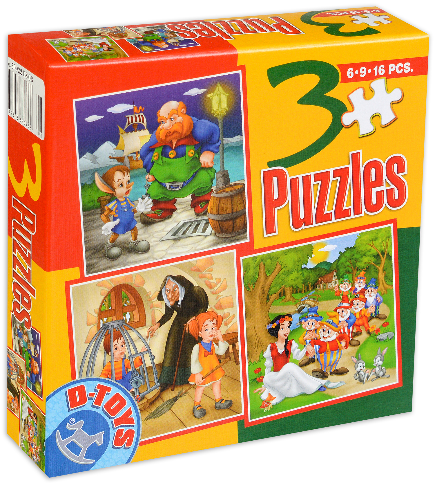 Пъзел D-Toys 3 в 1 - Приказки, вид 4