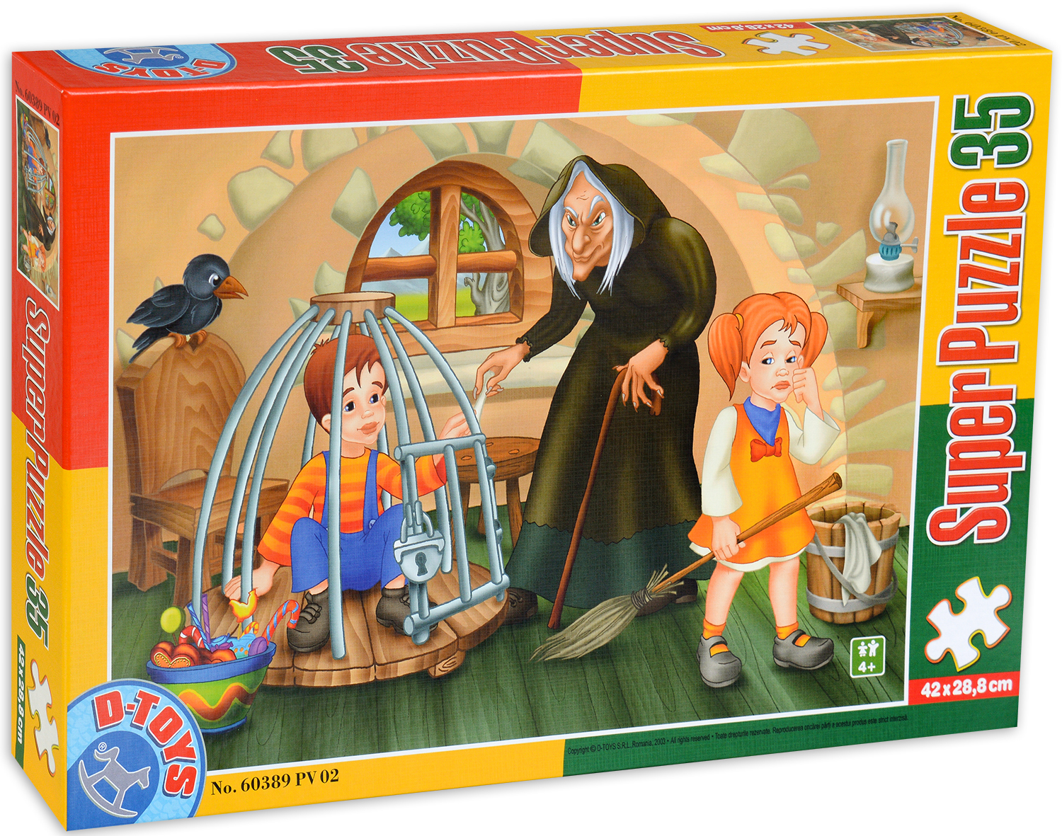 Пъзел D-Toys от 35 части - Хензел и Гретел