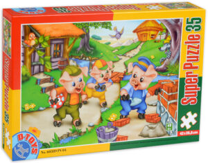 Пъзел D-Toys от 35 части - Трите прасенца