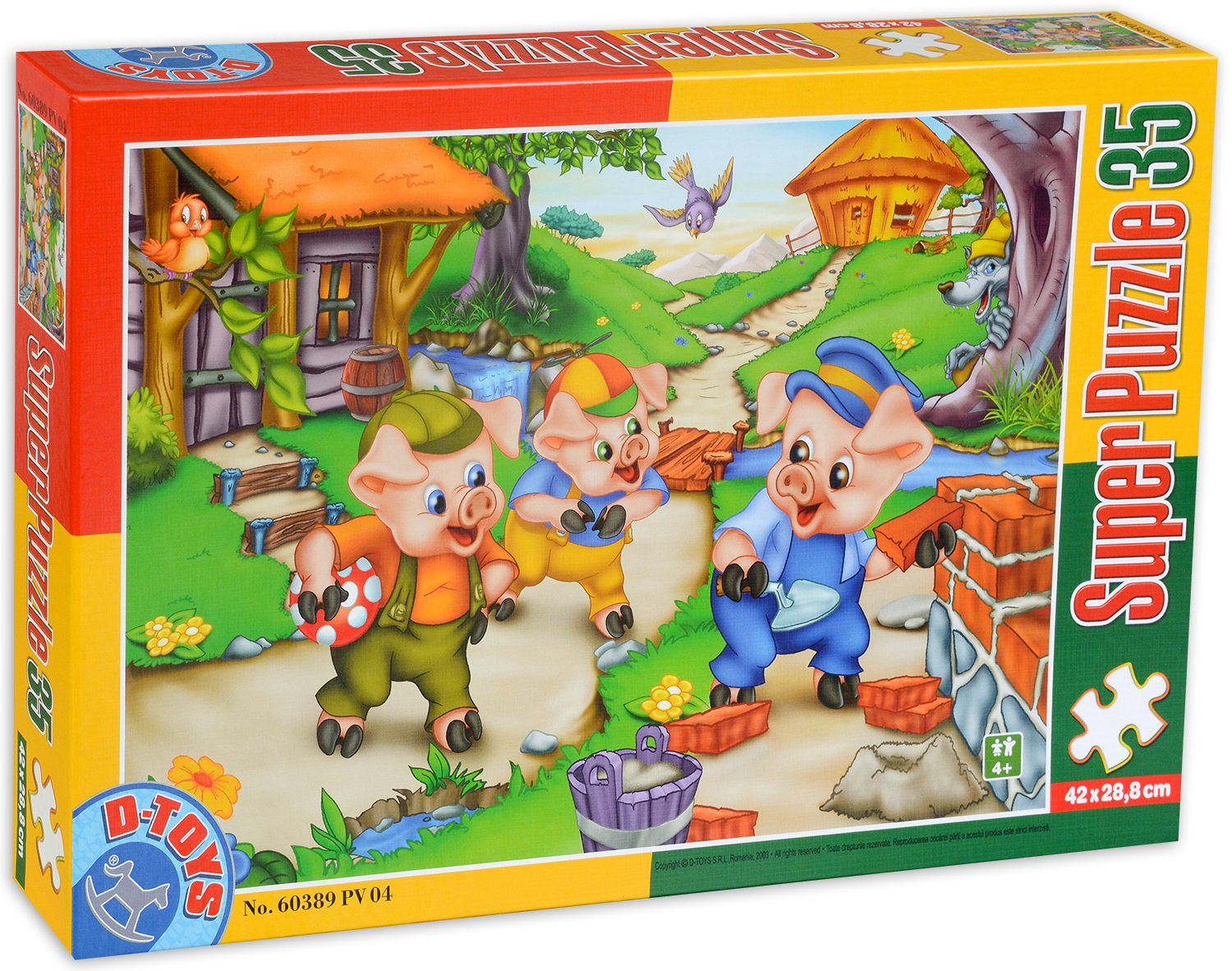 Пъзел D-Toys от 35 части - Трите прасенца