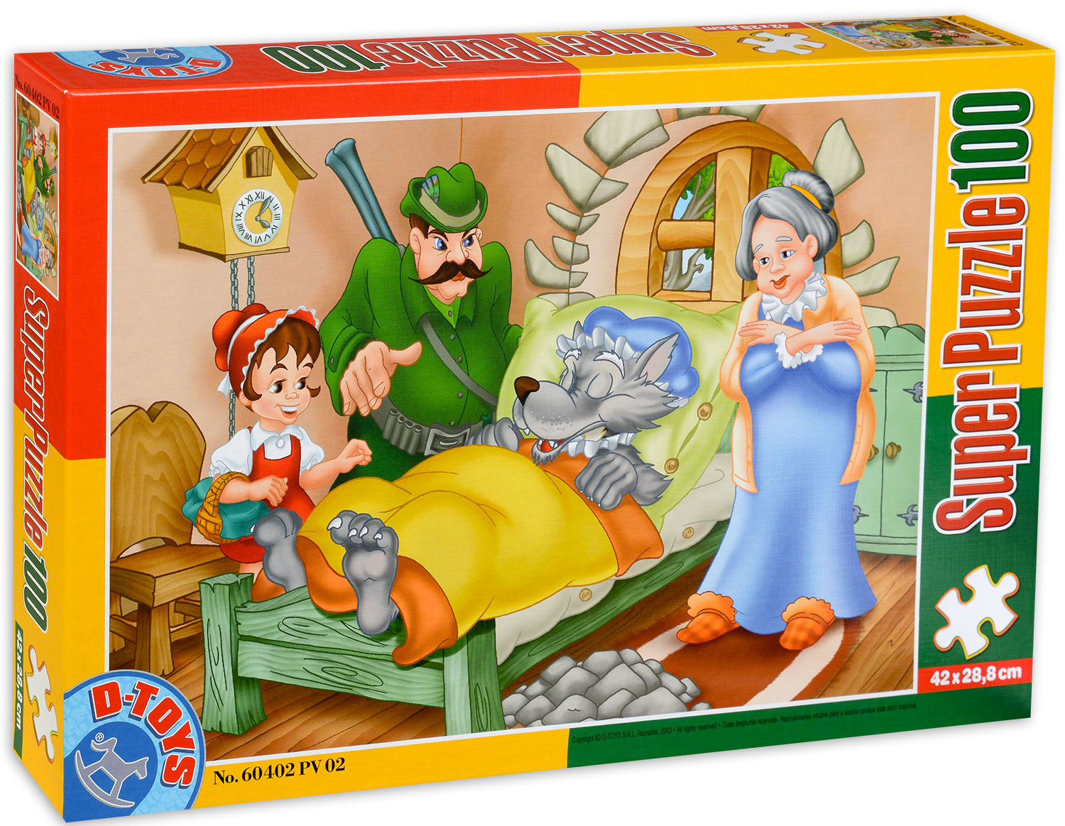 Пъзел D-Toys от 100 части - Червената шапчица