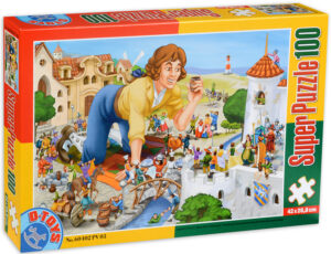 Пъзел D-Toys от 100 части - Пътешествията на Гъливер