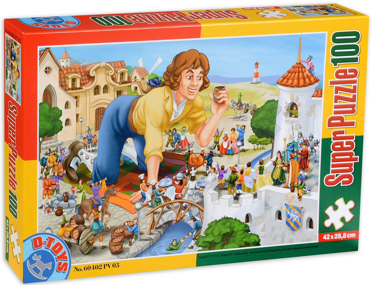 Пъзел D-Toys от 100 части - Пътешествията на Гъливер