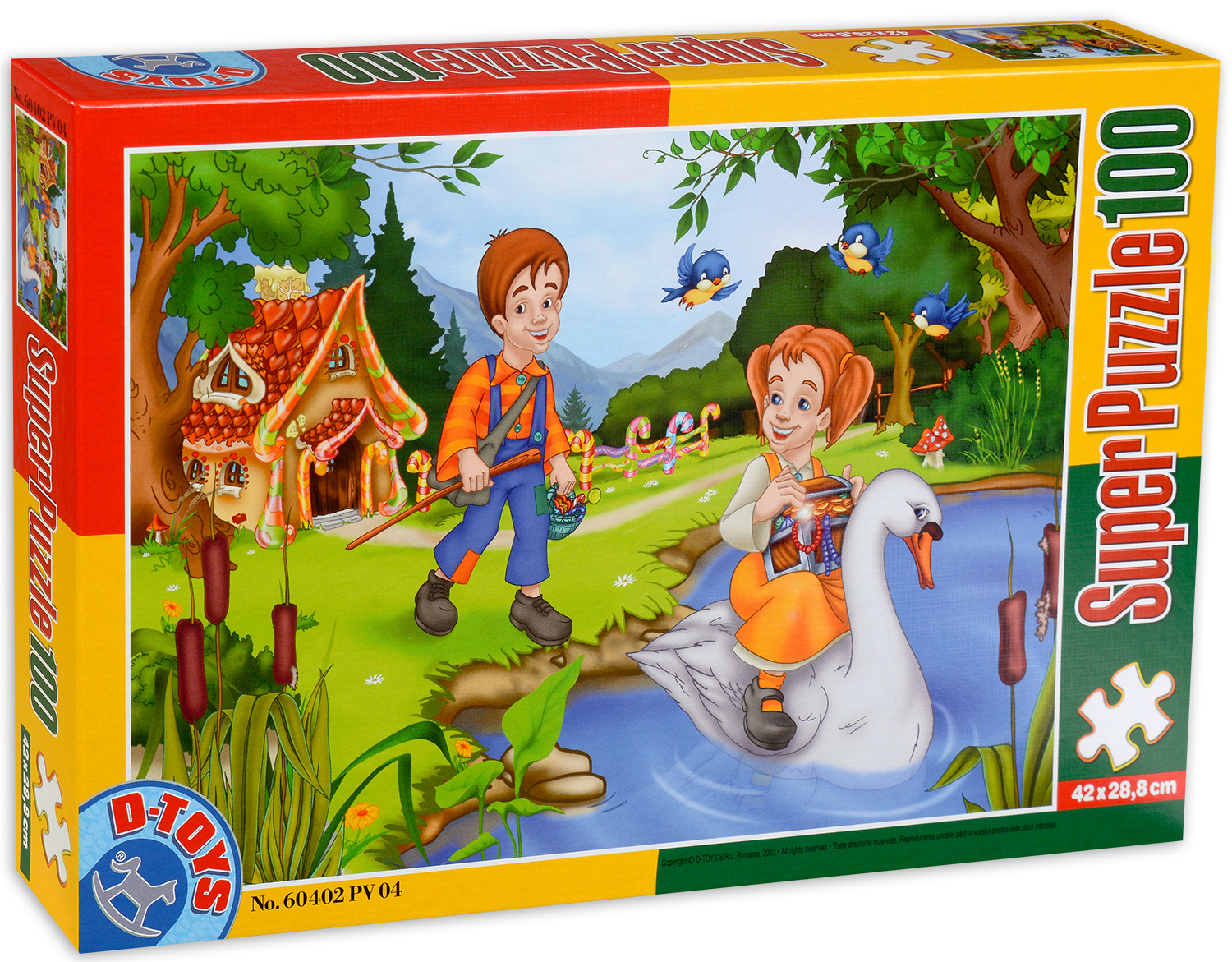 Пъзел D-Toys от 100 части - Хензел и Гретел