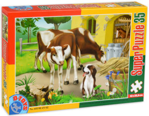 Пъзел D-Toys от 35 части - Крави