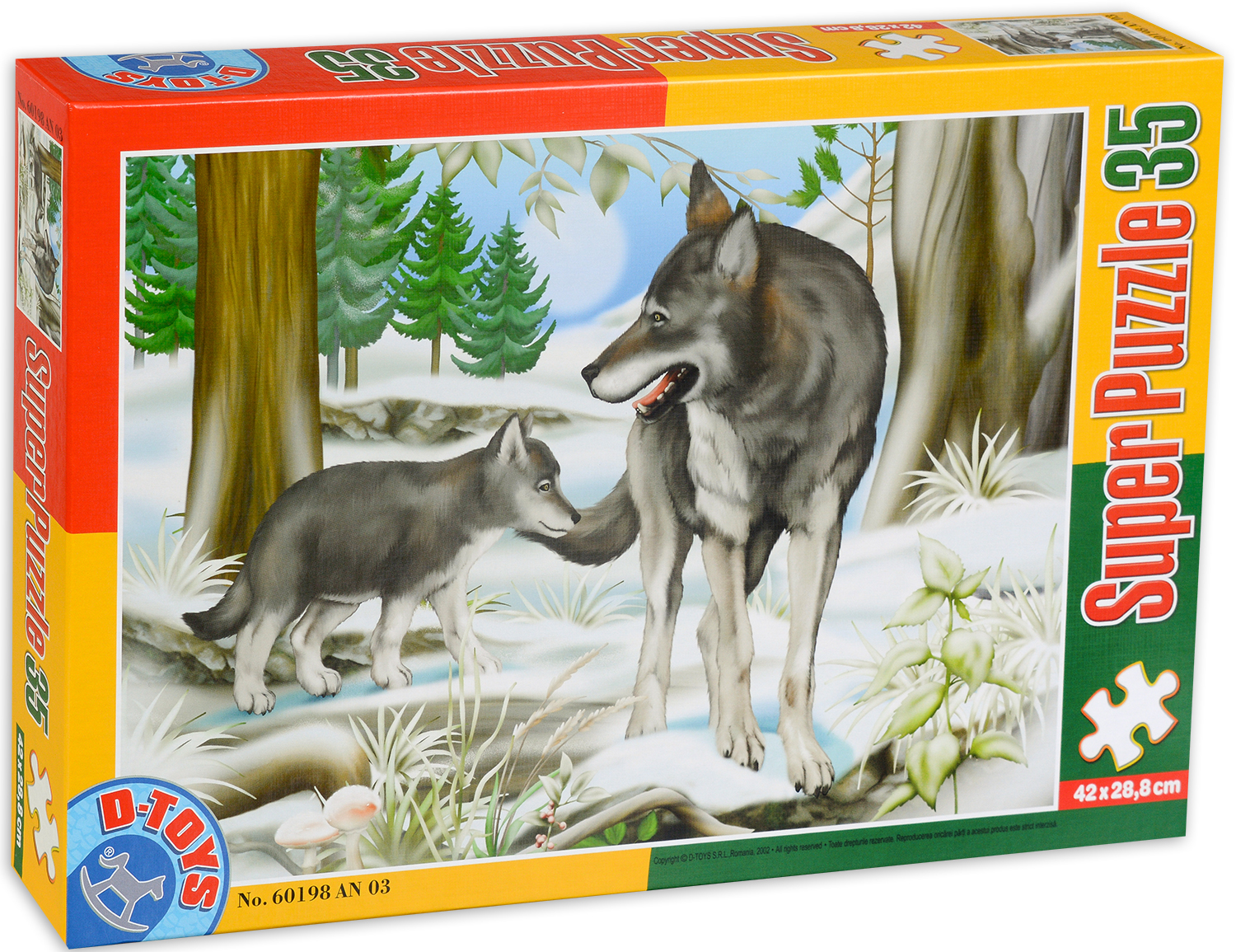 Пъзел D-Toys от 35 части - Вълци