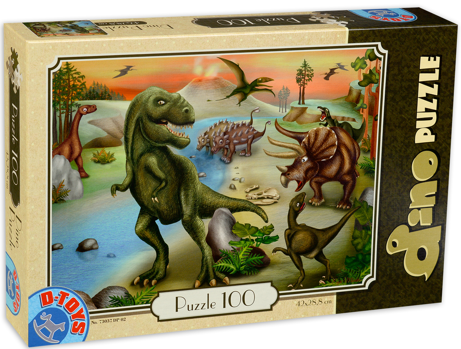 Пъзел D-Toys от 100 части - Динозаври, вид 2