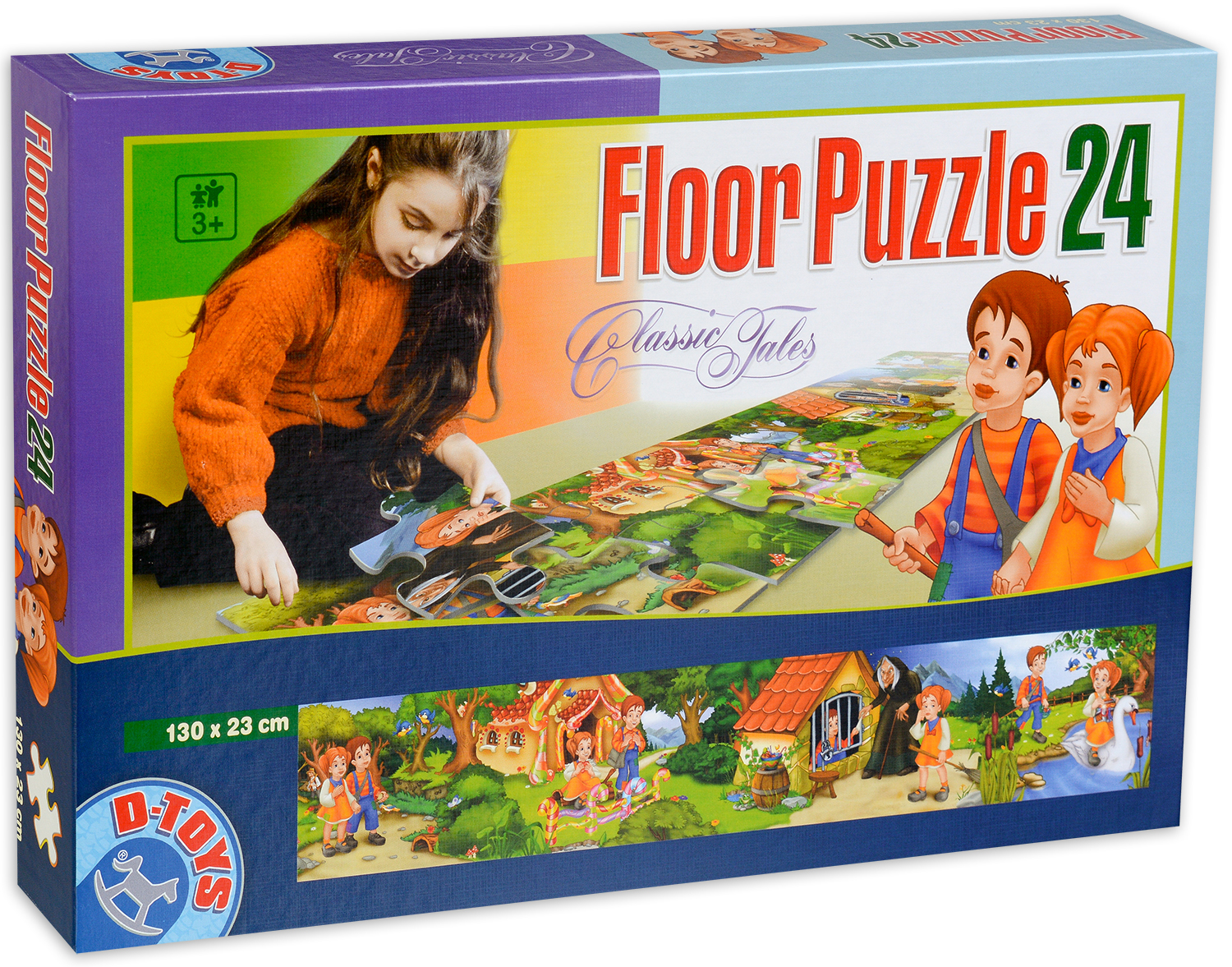 Детски пъзел за под D-Toys 24 части - Хензел и Гретел