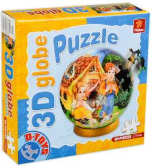 3D пъзел D-Toys от 60 части - Хензел и Гретел, глобус