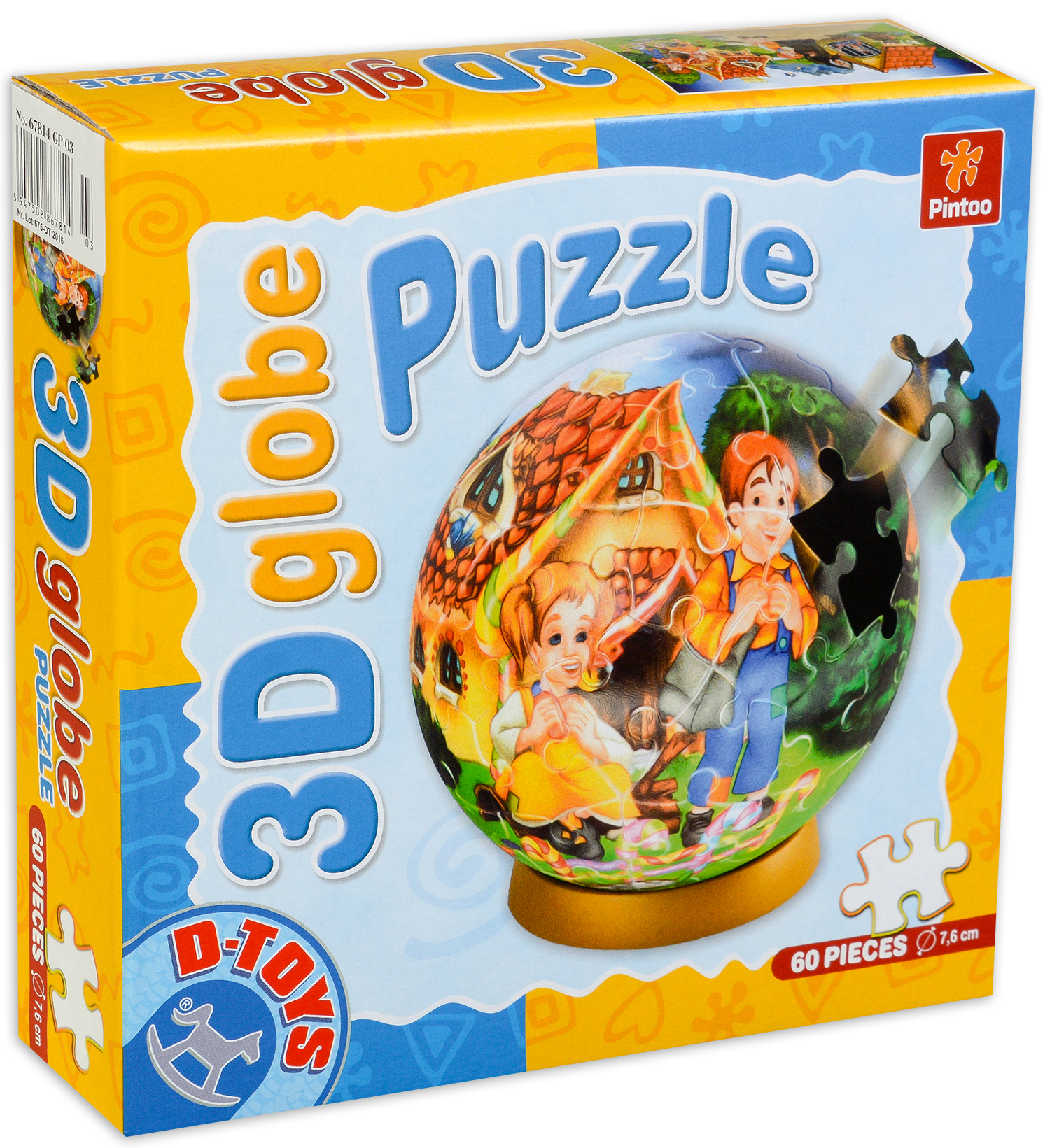 3D пъзел D-Toys от 60 части - Хензел и Гретел, глобус