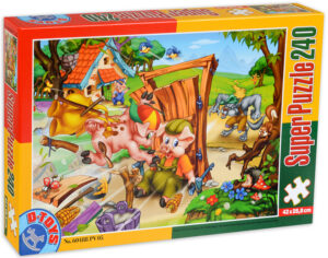 Пъзел D-Toys от 240 части - Трите прасенца