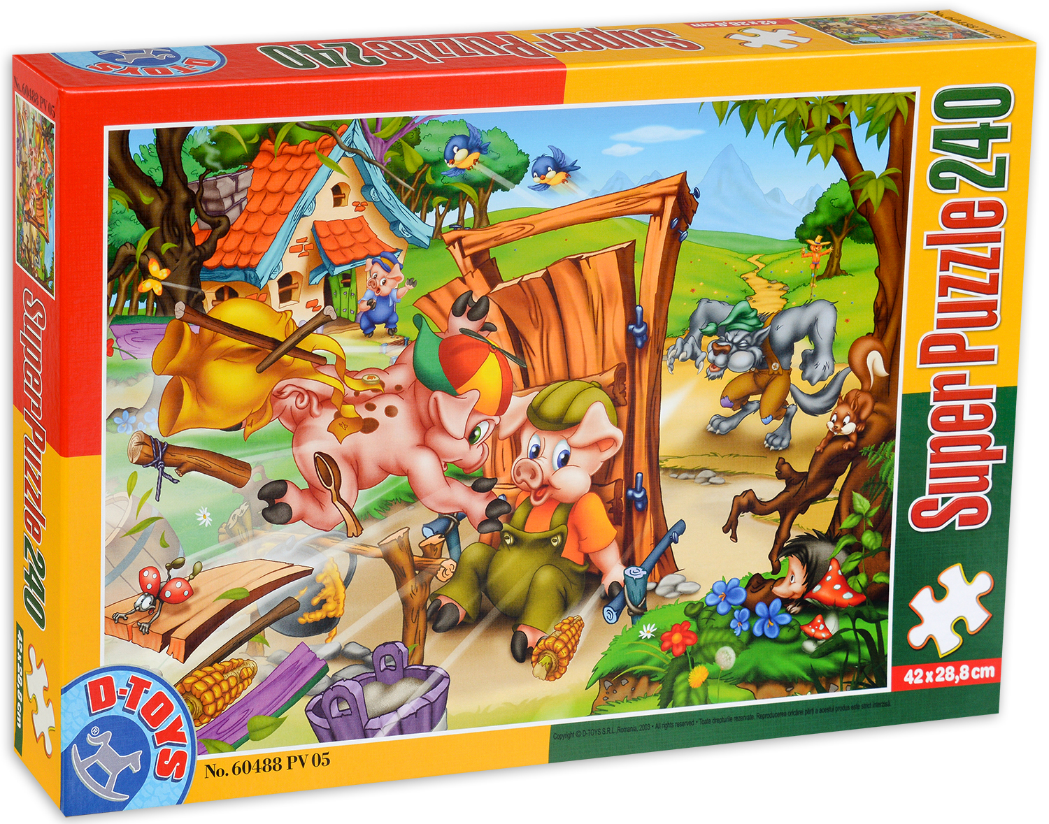 Пъзел D-Toys от 240 части - Трите прасенца